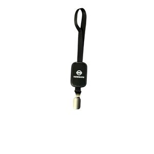 Nissan Headrest Car Hook-Black Leather W/ Metal Hook NIP Measures 11.5” Logo